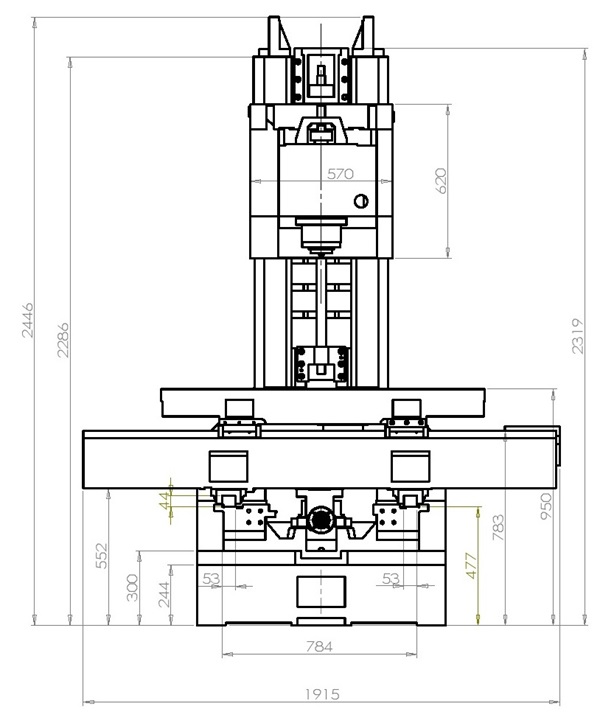 1060線軌加工中心床身尺寸 1060線軌加工中心床身尺寸