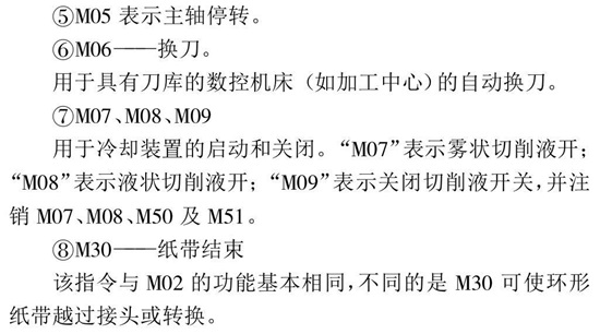 M指令功能 M指令功能